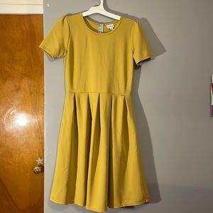 LulaRoe mustard dress size large